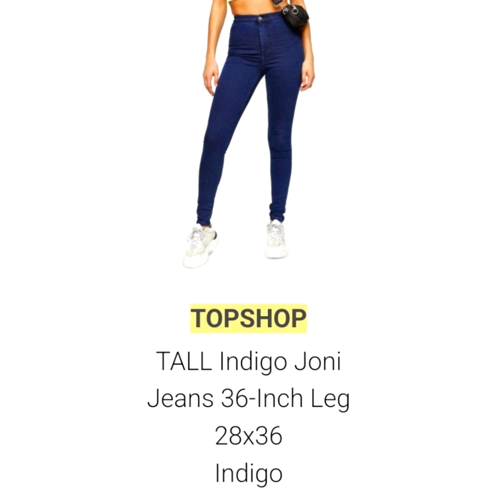 Topshop tall skinny jeans 28x36